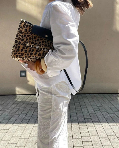 BONHEUR Leopar Clutch Çanta